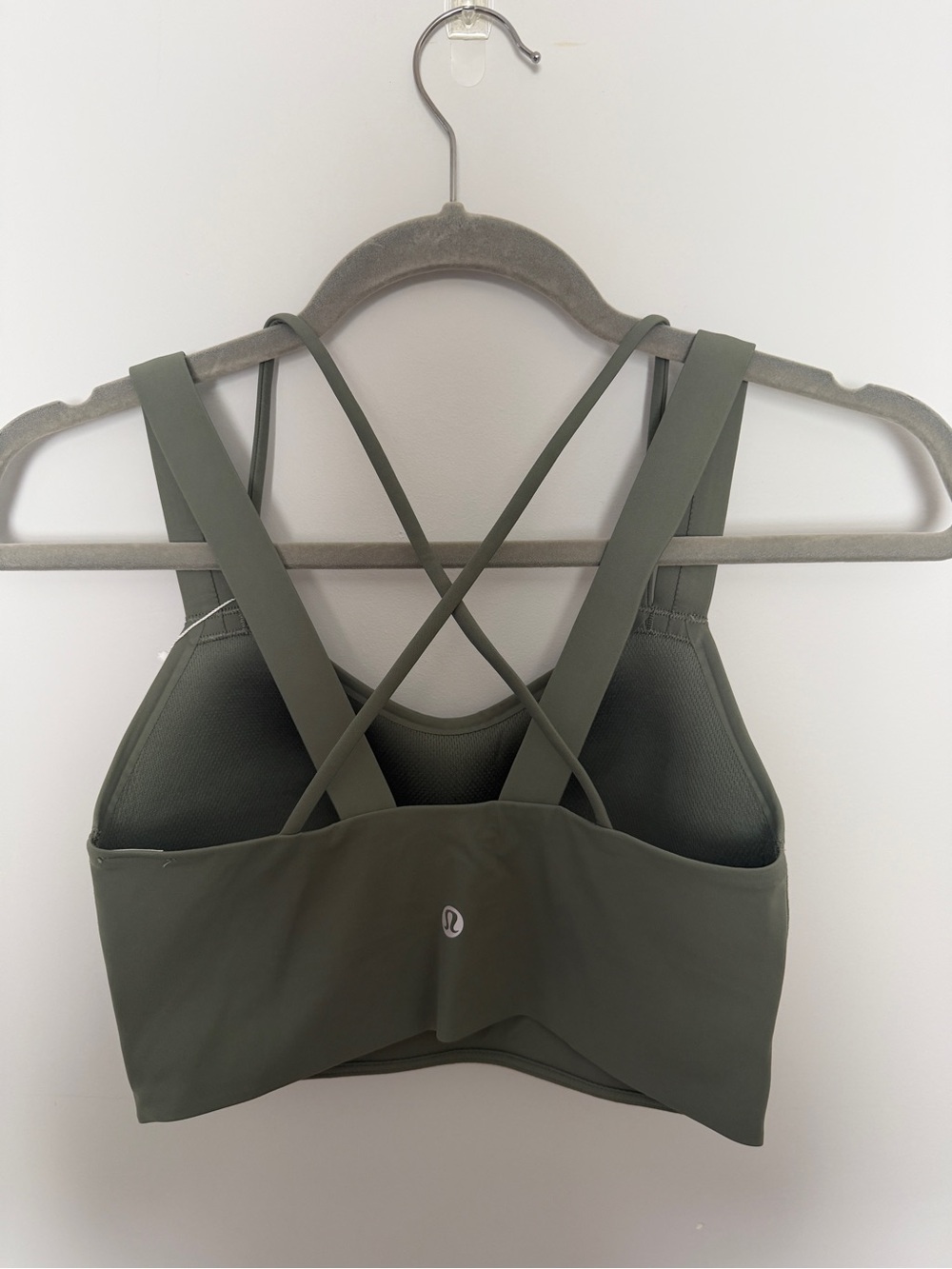 NWT Lululemon Like a Cloud Longline Bra D/DD Willow Green Size 4
